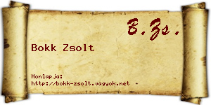 Bokk Zsolt névjegykártya